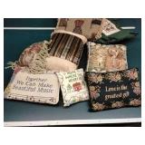 Decorative smaller pillows