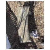 Outdoor concrete bench with angels in carved