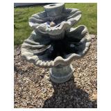 Large three piece Bird bath