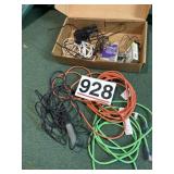 Extension cords, glue gun miscellaneous