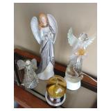 Light up angel globes and decor