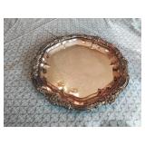 Silver serving plater