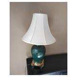 Green and gold lamp
