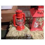 Red lantern, red candle lantern and farm animal