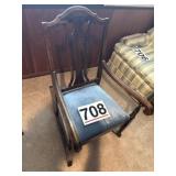 Padded rocking chair