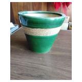 Green plant pot