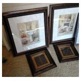 Variety of pictures and bathroom pictures