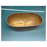 Oval copper tub
