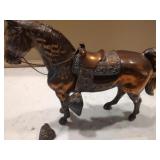 Bronze horse - stirup broke but there