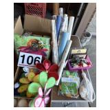 Candles, cabinet paper, miscellaneous decor