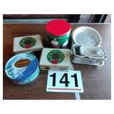 Christmas tin cans a day foil pans