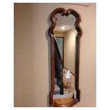 Wood frame mirror