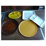 Food trays and plates