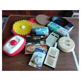 Cheese grater, timers, handing vaccum sealer and