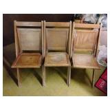 Vintage folding chairs