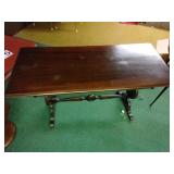 Solid wood table (leaf underneath)