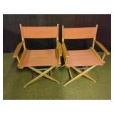 2 9range director chairs