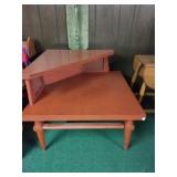 Solid wood corner table