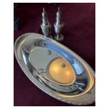 Rogers sterling salt and pepper shaker and tuder