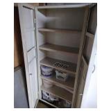 Metal cabinet with contents - 65T x 26W x 12D