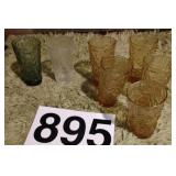 Vintage Anchor Hocking Milano Amber - 5, Avovado