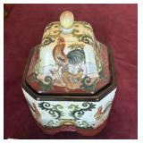 Ceramic porcelain vintage ginger jar