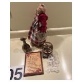 Teddy Tompkins, bear and music globe