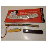 Knives and letter opener