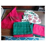 Christmas placemats, runners, and Tablecloth