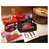 Red Hat hats, visors, purse and accessories plus