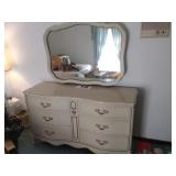 French Provential dresser with mirror - 67T x 58W