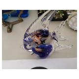 Glass fish paper weight