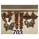 Some Ceramic type home decor, plastic butterflies