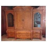 Solid wood Entertainment Center