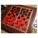 Wooden checker set