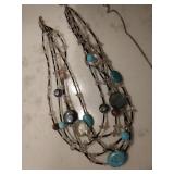 Stone and beaded necklaces