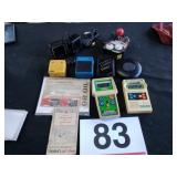 Vintage games and transistor radios, etc