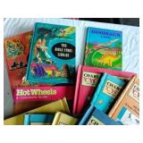 Charlie Browns Cyclopedia, Bible Story books, etc