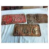 Vintage license plates