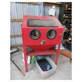 Blasting Cabinet & Tub of Adhesive