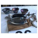 Vintage Canning funnels, juicer, iron and oil