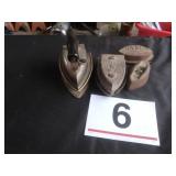 Vintage sad irons