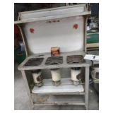 Vintage oil stove - 56H x 35W x 18D