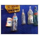 Vintage glass soda bottles