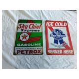 Metal signs