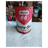 Vintage Phillips 66 metal can