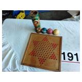Chinese checker board, combat walkie talkie,