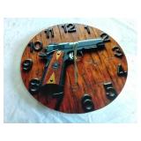 Cardboard gun clock