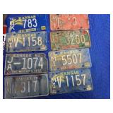 Vintage Kansas licence plates