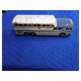 Vintage tin litho greyhound scenicruiser toy bus